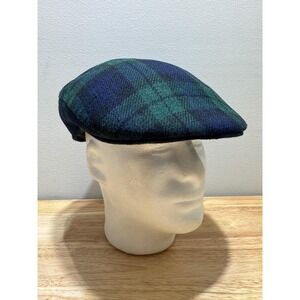 Vintage Forrester Best London Finish Flat Cap Newsboy Hat Large Made in England